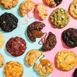 Pick Your Own Cookies (old bundler) showing a colorful assortment of chunky, gooey cookies from Crumbs & Doilies.